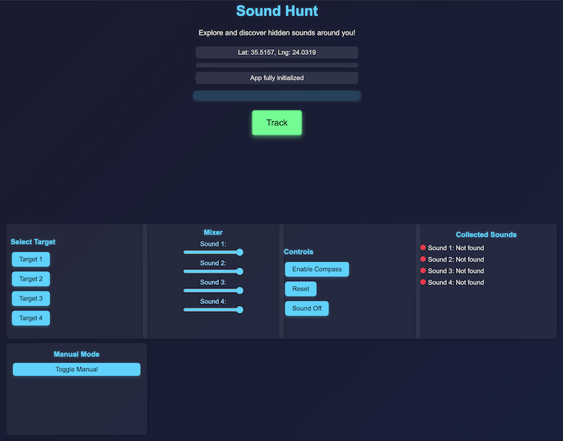 Sound Hunt app interface