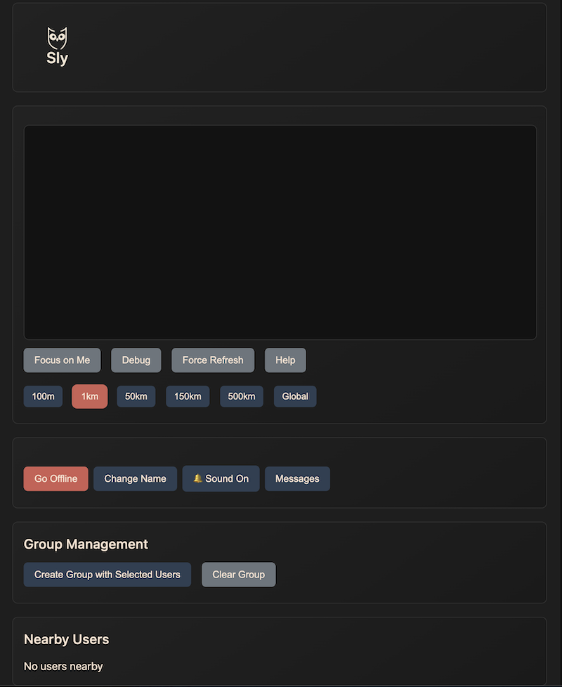 Sly social sound app