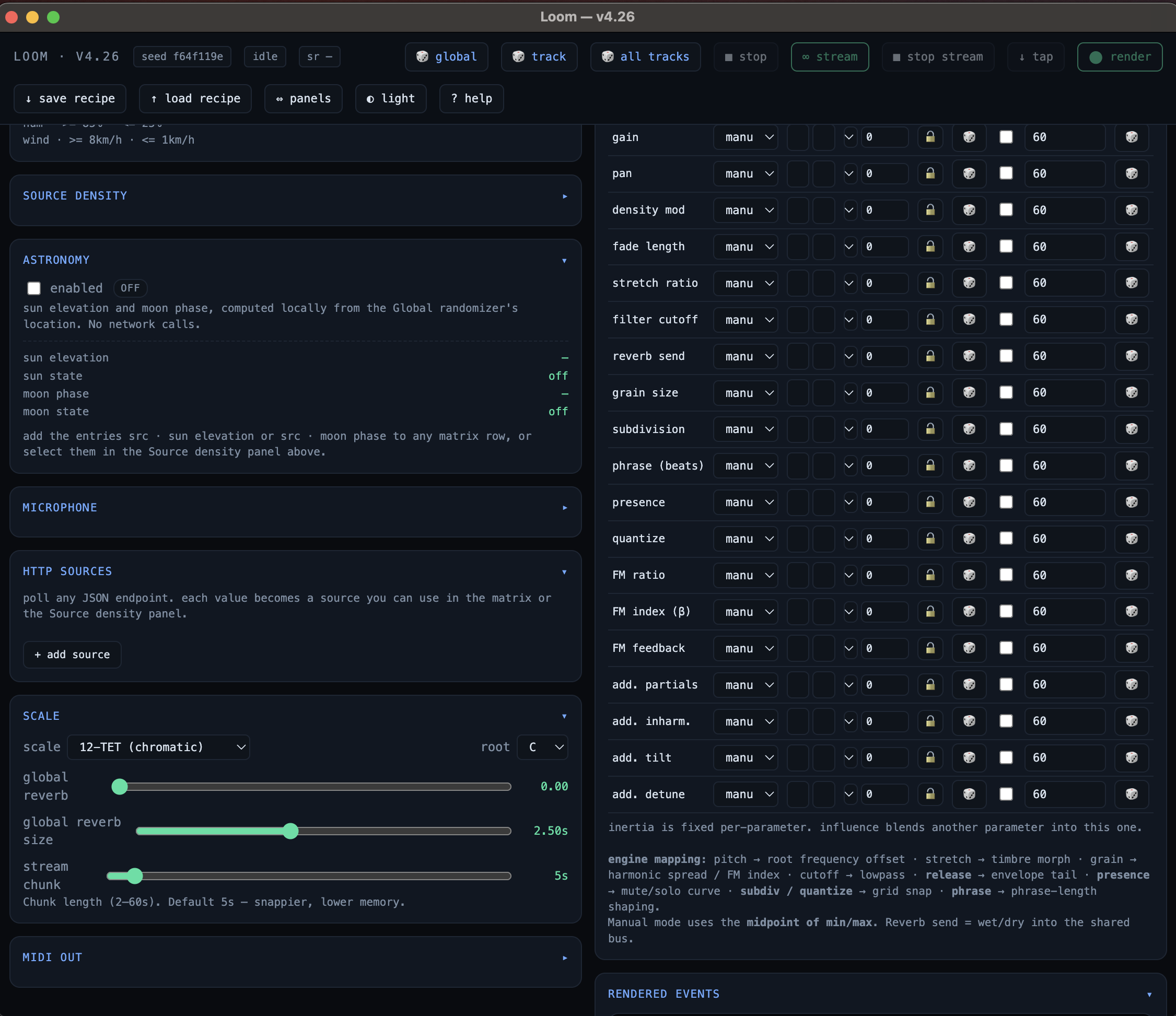 Loom app interface