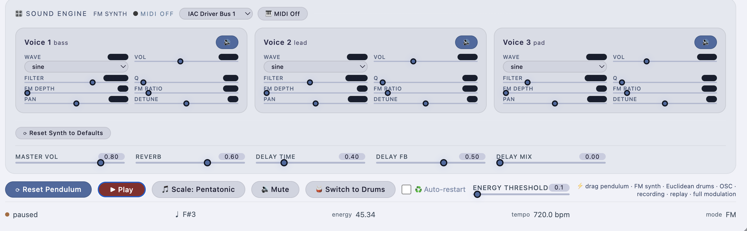 Pendulos app